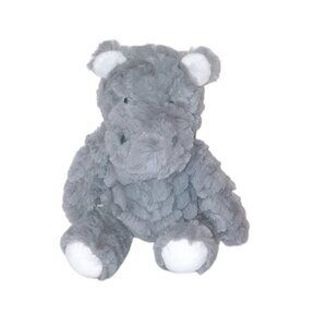 2021 Just One You Carter's Gray Hippo 68024 Plush Lovey Toy 10"